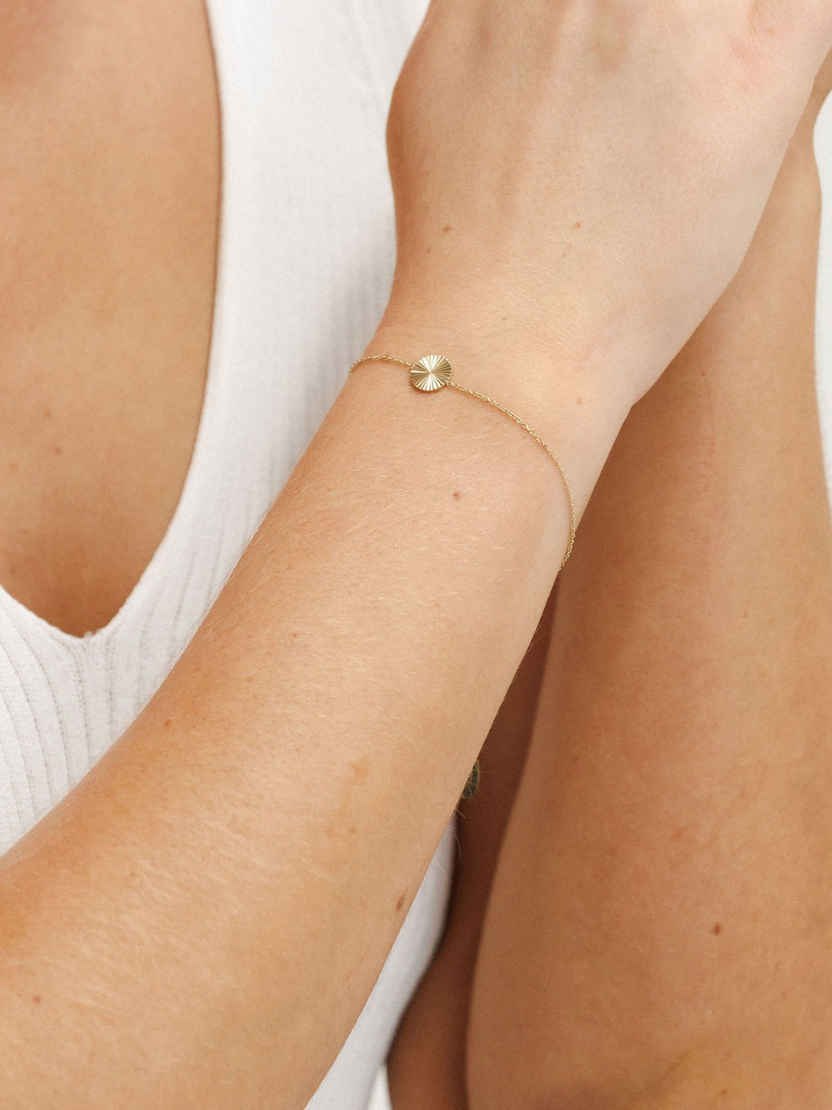 DISK BRACELET - Gold