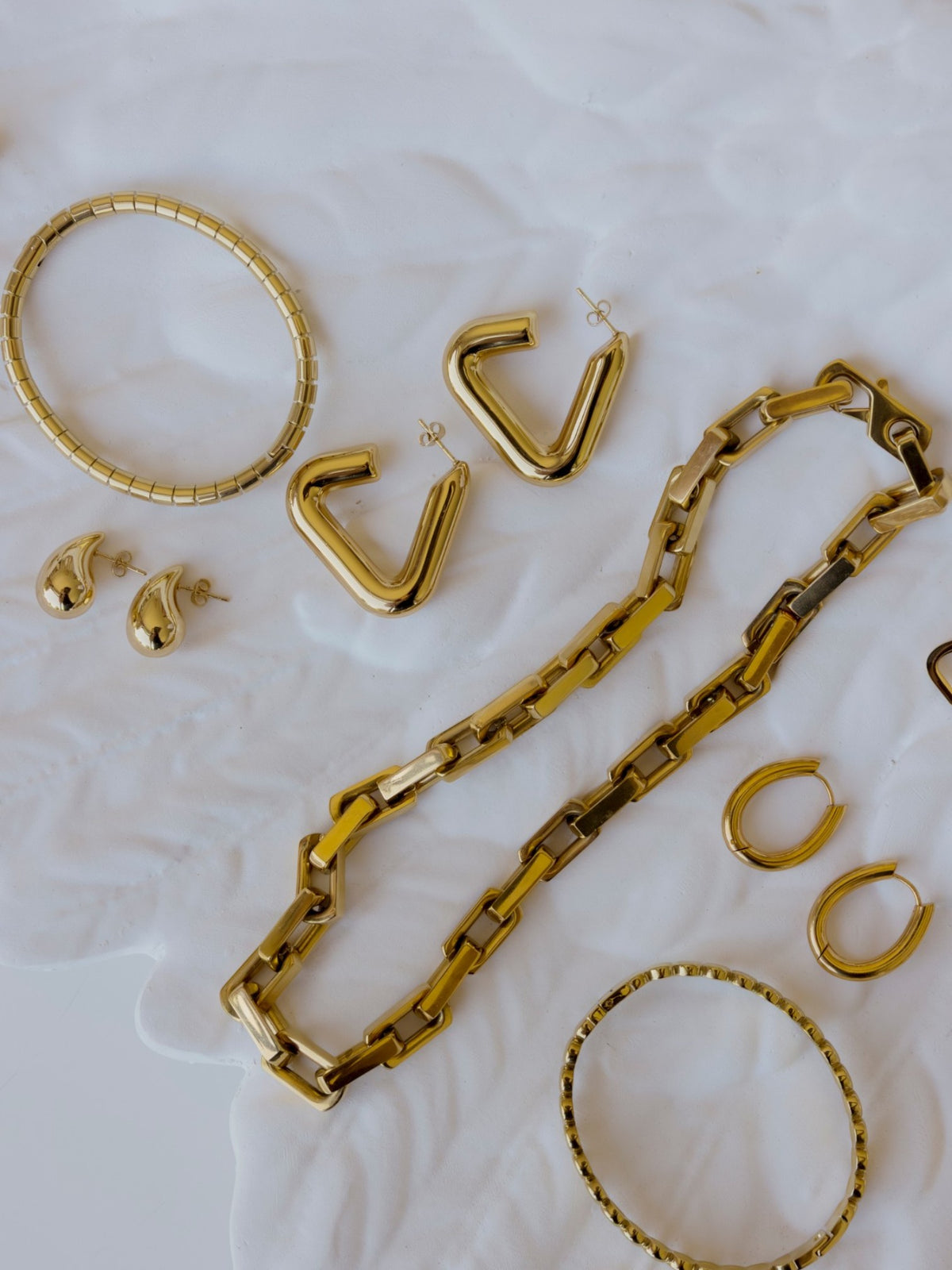 EVE EARRINGS - Large Gold