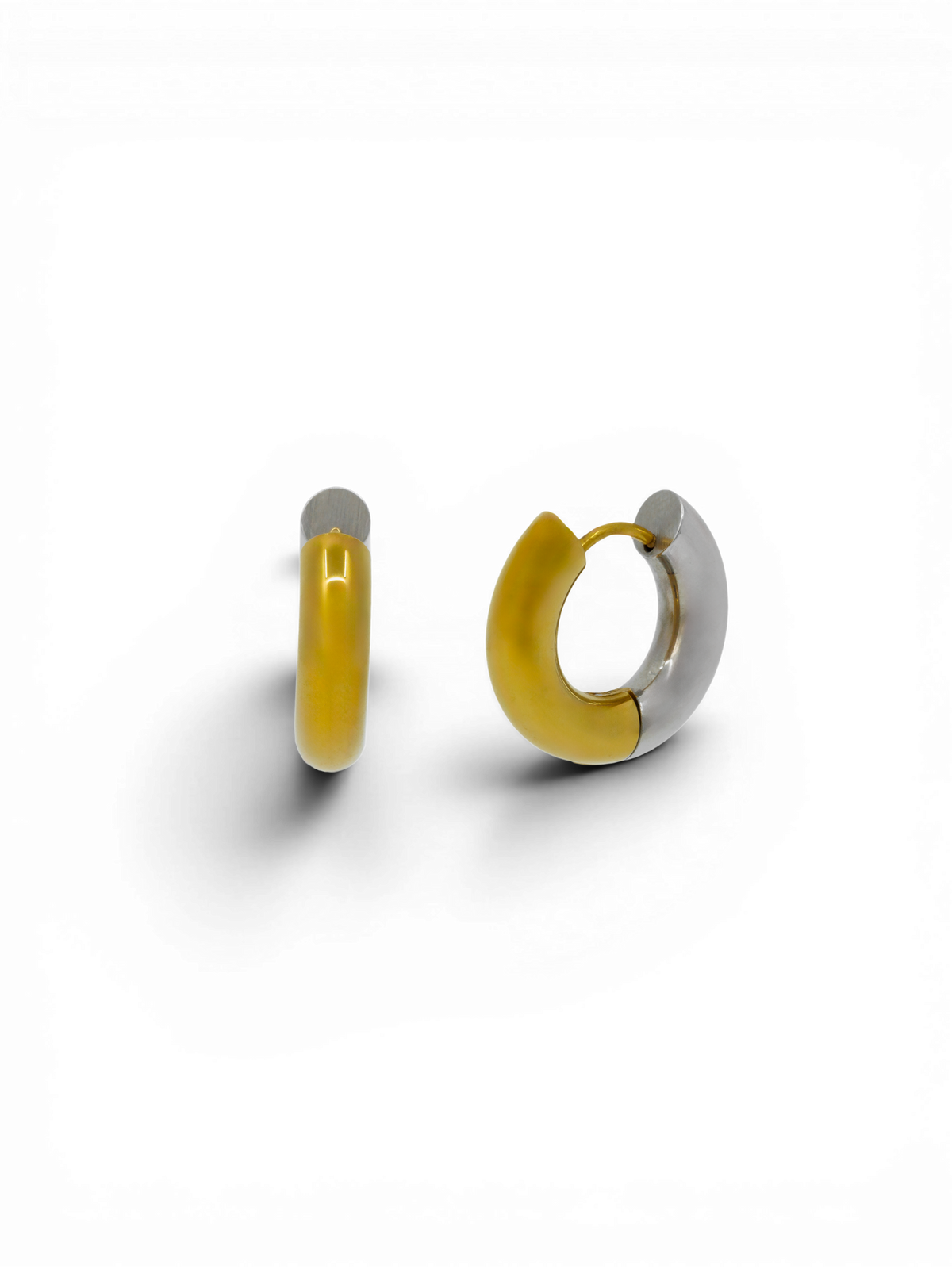 PARIS EARRINGS - Large Gold/Silver