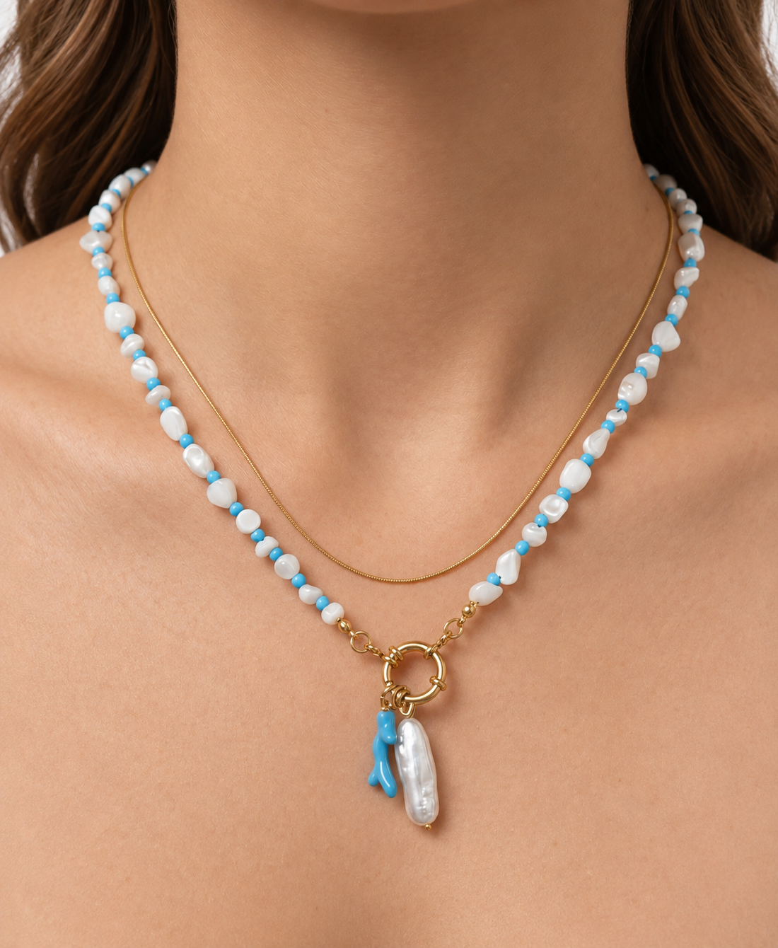 BLOOM SKY NECKLACE - Gold