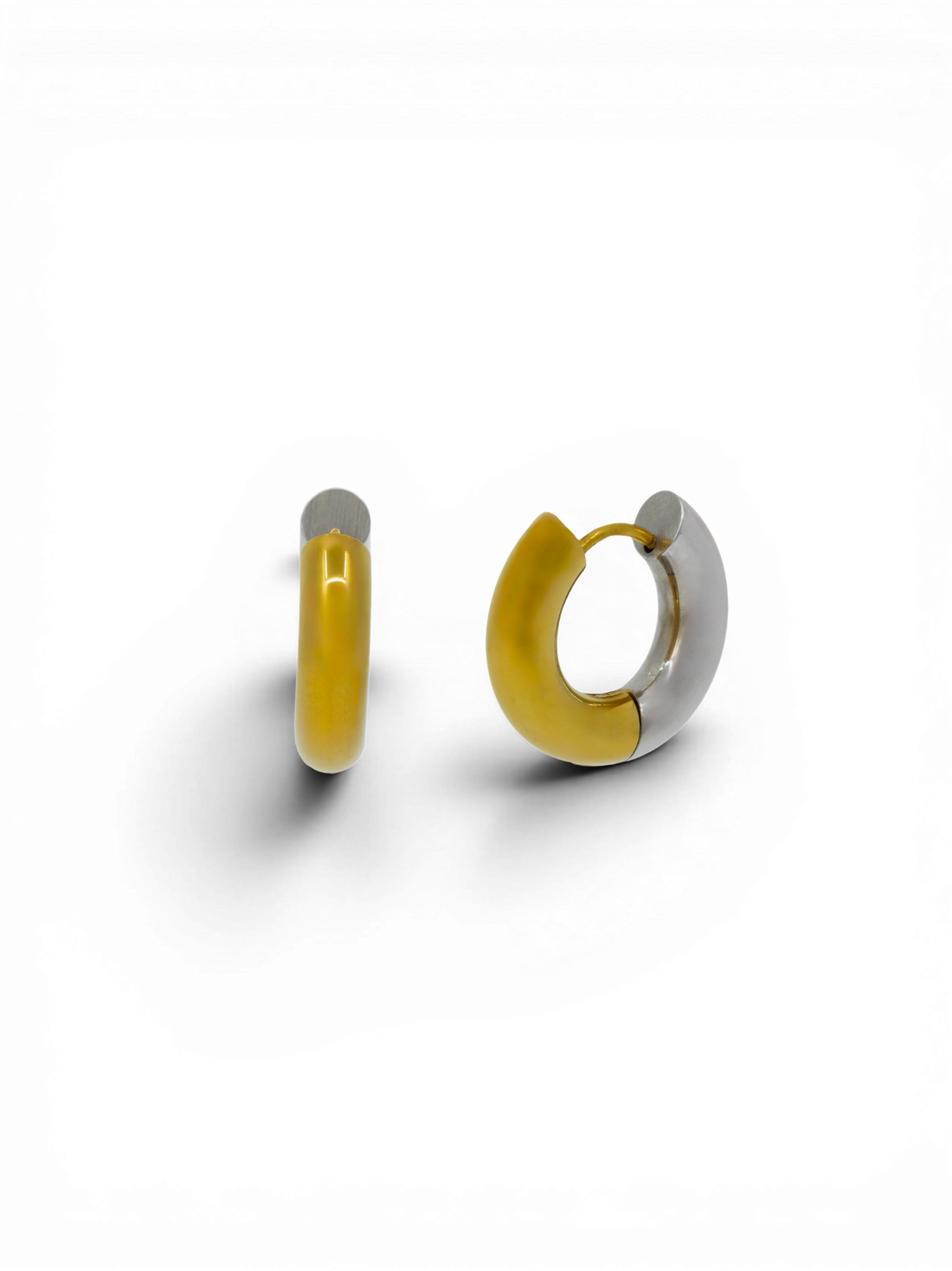 PARIS EARRINGS - Large Gold/Silver
