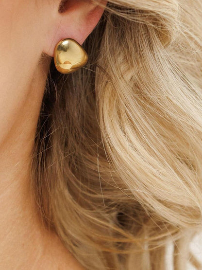 PEBBLE EARRINGS - Gold